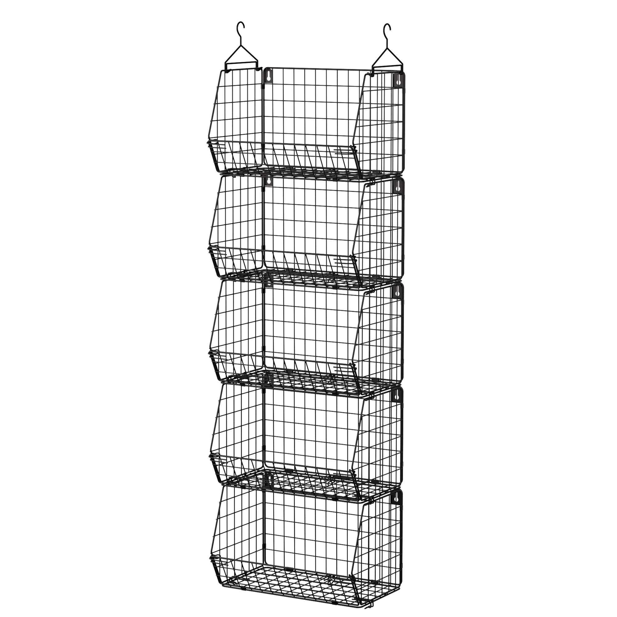 5-Tier Closet Organizer Wire Hanging Shelves